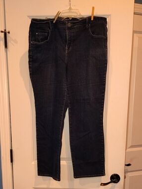 Bandolino Women's Straight Leg Jeans - Dark Indigo